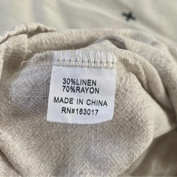 PRINCESS POLLY  Ditsy Tie Front Cutout Romper Beachy Size 8 US Linen Blend - Picture 7 of 7